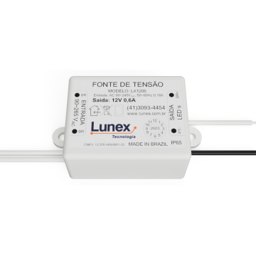 Fonte de Tensão 12V 0,6A - 7,2W - LX1206